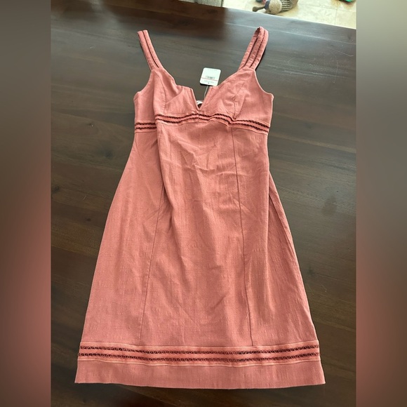 NWT FREE PEOPLE Simply Be Bodycon Dress in Terracotta (D9) - Picture 2 of 5